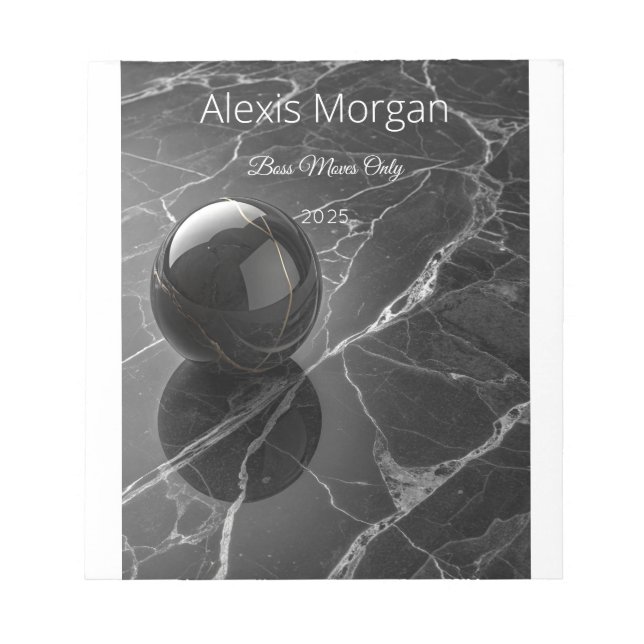 Modernes Minimalistisch rosa-Lila Grenzmuster Notizblock (Vorderseite)