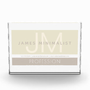 Modernes Minimalistisch   Taupe-Erdtöne Fotoblock