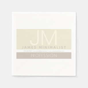 Modernes Minimalistisch Taupe-Erdtöne Serviette