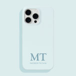 Modernes Minimalistischer Name Anfangsmonogramm Case-Mate iPhone Hülle<br><div class="desc">Minimalistisches,  modernes Monogram Phone Case. Erstellen Sie Ihren eigenen personalisierten iPhone Case mit individuellem Anfangsnamen.</div>