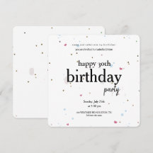 Modernes Minimalistisches 30. Geburtstag Party, 30