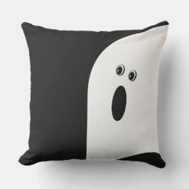 Modernes Minimalistisches Abstrakt Ghost Halloween Kissen