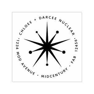 Modernes Minimalistisches Atomprogramm der Sternex Permastempel