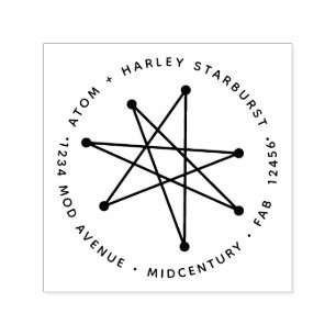 Modernes Minimalistisches Atomprogramm der Sternex Permastempel