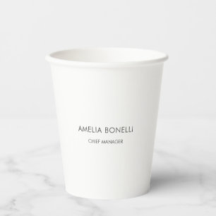 Modernes Minimalistisches Berufliches Einfaches Pappbecher