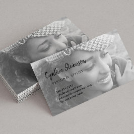 Modernes, minimalistisches berufliches Foto Visitenkarte