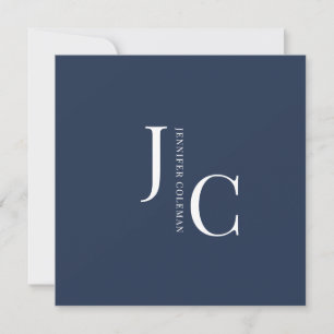Modernes Minimalistisches Berufliches Monogramm Na Einladung