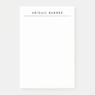 Modernes Minimalistisches Berufliches Schlicht Post-it Klebezettel