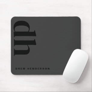 Modernes Minimalistisches Berufliches Schwarzes Mo Mousepad