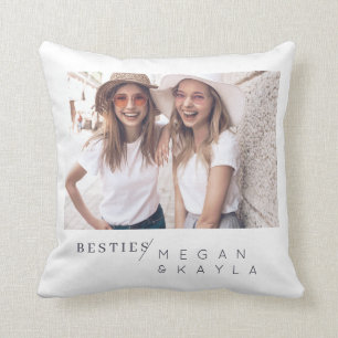 Modernes Minimalistisches Best Friends BESTE FREUN Kissen