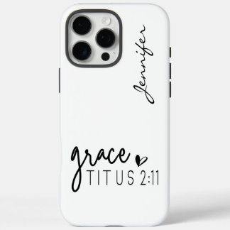 Modernes Minimalistisches Bibelverse Titus 2:11 iP iPhone 16 Pro Max Hülle