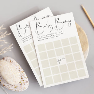 Modernes Minimalistisches Bingo-Spiel mit Babydusc