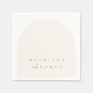 Modernes Minimalistisches Bogenpapier Napkin Serviette