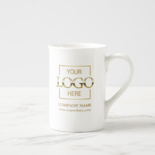 Modernes Minimalistisches Branding für Unternehmen Prozellantasse