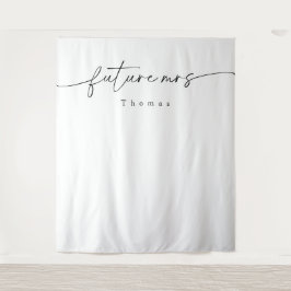 Modernes Minimalistisches Brautparty Wandteppich