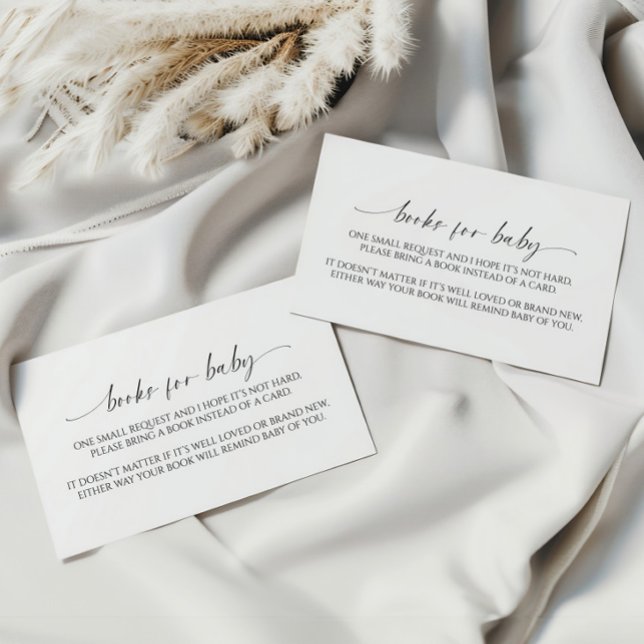 Modernes Minimalistisches Buch mit Babyausweis Begleitkarte (Von Creator hochgeladen)