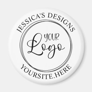 Modernes Minimalistisches Circle-Logo Magnet
