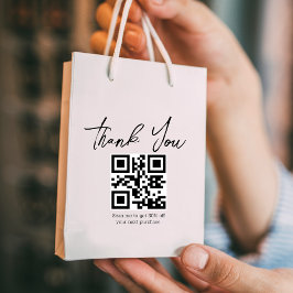 modernes minimalistisches Dankeschön Business-qm-C Kleine Geschenktüte