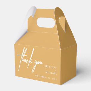 Modernes Minimalistisches Dankeschön für die Hochz Geschenkschachtel