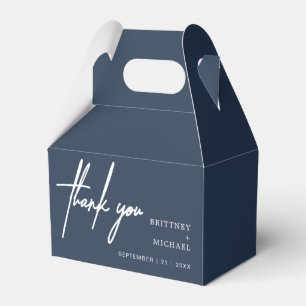 Modernes Minimalistisches Dankeschön für Hochzeit  Geschenkschachtel