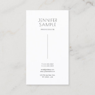 Modernes, Minimalistisches Design-Glossy Paper Visitenkarte