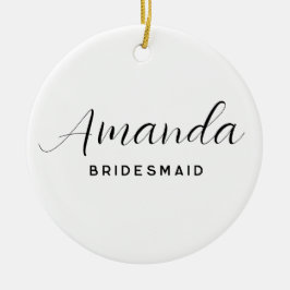 Modernes Minimalistisches Drehbuch Bachelorette Br Keramik Ornament