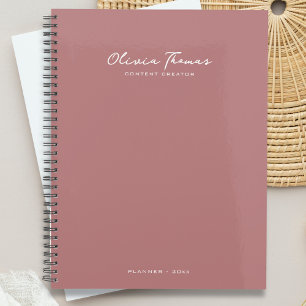 Modernes Minimalistisches Drehbuch Personalisiert Planer