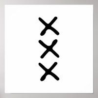 Modernes Minimalistisches, dreimal monochromes Nor