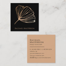 Modernes Minimalistisches Einfach Schwarz und Gold