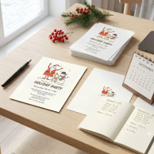 Modernes Minimalistisches Einfache Linie Party