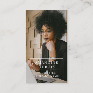 Modernes Minimalistisches, einfaches Berufliches F Visitenkarte