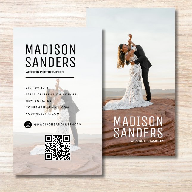 Modernes Minimalistisches, einfaches Berufliches F Visitenkarte (Von Creator hochgeladen)