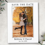 Modernes Minimalistisches einfaches Foto Save the  Postkarte<br><div class="desc">Moderne Minimalistische Ankündigung der Verlobung des einfachen Save the Date Postkarte</div>