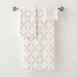 Modernes Minimalistisches einfaches geometrisches  Badhandtuch Set