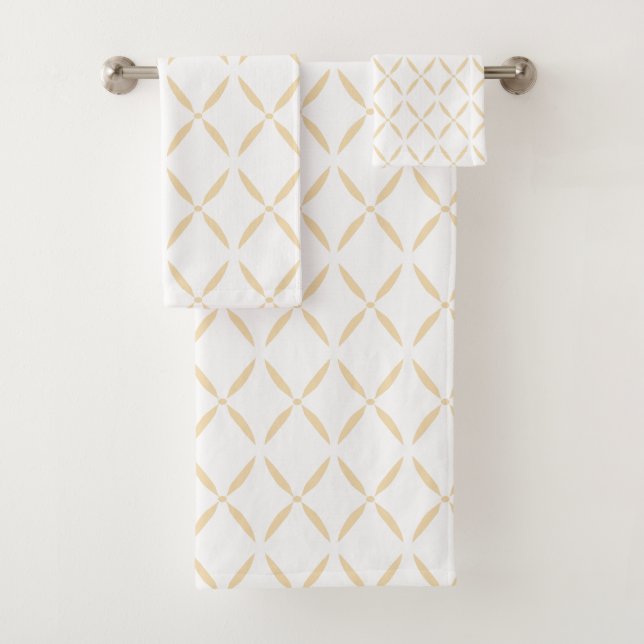 Modernes Minimalistisches einfaches geometrisches  Badhandtuch Set (Insitu)