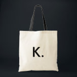 Modernes Minimalistisches Einfaches Monogramm Tragetasche<br><div class="desc">Modernes Minimalistisches Monogram Tote Bag</div>