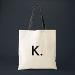 Modernes Minimalistisches Einfaches Monogramm Tragetasche<br><div class="desc">Modernes Minimalistisches Monogram Tote Bag</div>