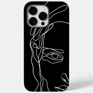 Modernes minimalistisches, einzeiliges zeichnend G Case-Mate iPhone 14 Pro Max Hülle
