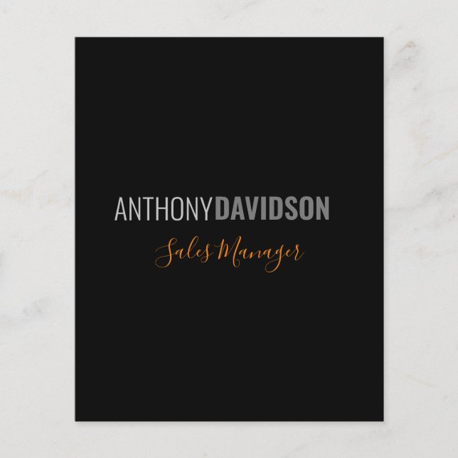 Modernes Minimalistisches Elegantes Berufliches Sc Flyer (Vorne)