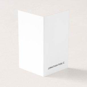 Modernes Minimalistisches elegantes einfaches Visitenkarten
