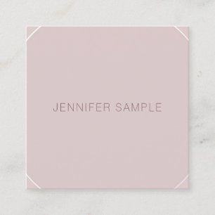 Modernes Minimalistisches elegantes Template Beruf Quadratische Visitenkarte