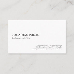Modernes, Minimalistisches, elegantes Template Visitenkarte