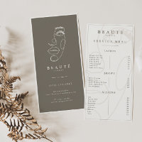 Modernes Minimalistisches Elfenbeinmenü/neutrales