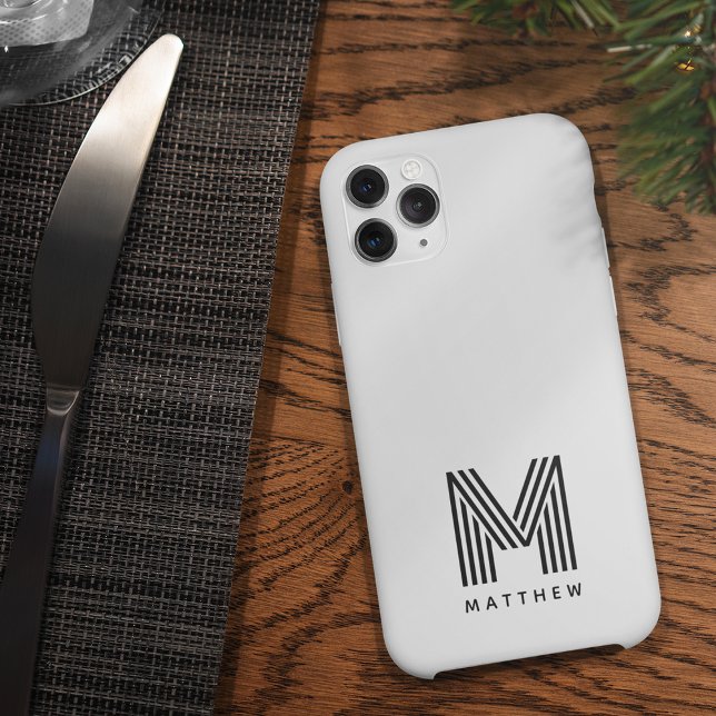 Modernes Minimalistisches Fettmonogramm Case-Mate iPhone 14 Hülle (Von Creator hochgeladen)