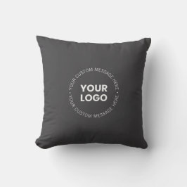 Modernes Minimalistisches Firmenlogo/jedes Bild |  Kissen
