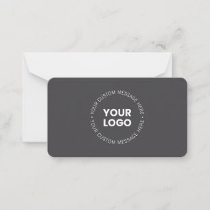 Modernes Minimalistisches Firmenlogo/jedes Bild Mitteilungskarte