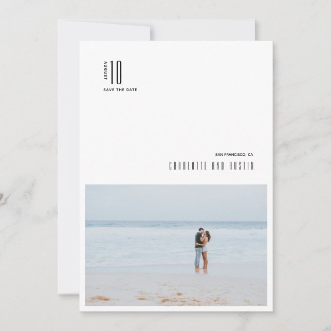 Modernes Minimalistisches Foto (Vorderseite)