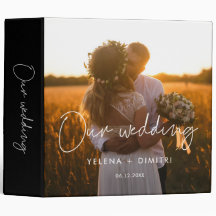 Modernes, minimalistisches Foto-Binder