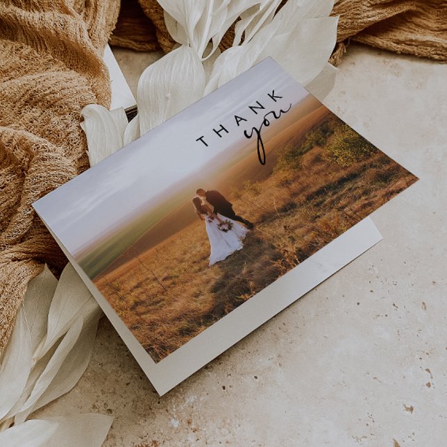 Modernes Minimalistisches Foto dank Karte (Von Creator hochgeladen)