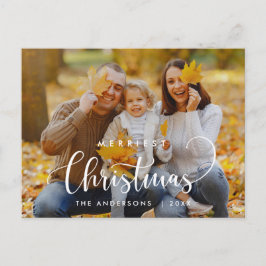 Modernes, Minimalistisches Foto für Weihnachten Postkarte